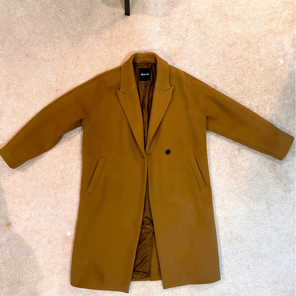 Madewell oversize Brown Wool Blend Coat